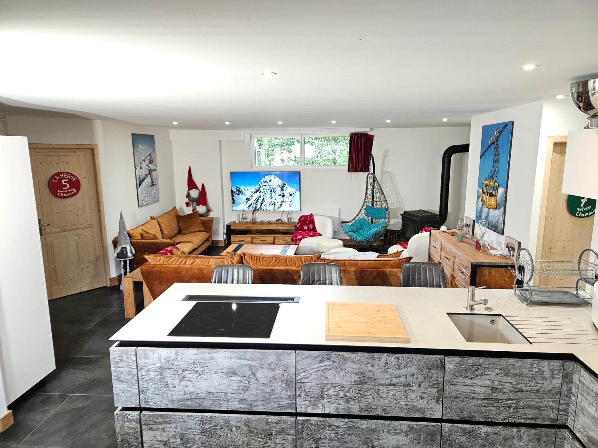 Les Fees Mer : Appart 150 M² Hypercentre Calme 10P Шамони Екстериор снимка